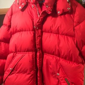 Red Polo Puff  Coat